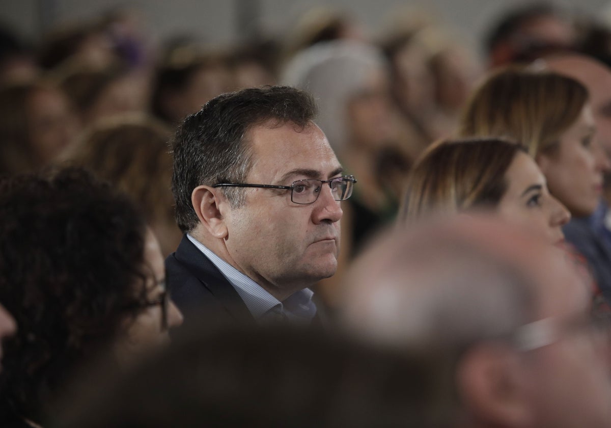 Heredia, en un acto del PSOE.