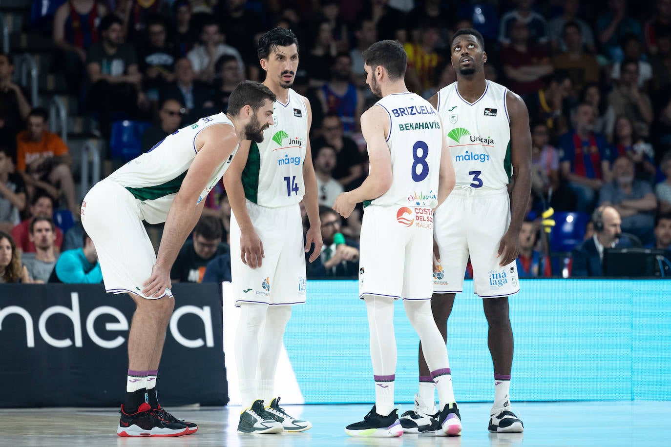 El primer encuentro de semifinales entre Barça y Unicaja, en imágenes