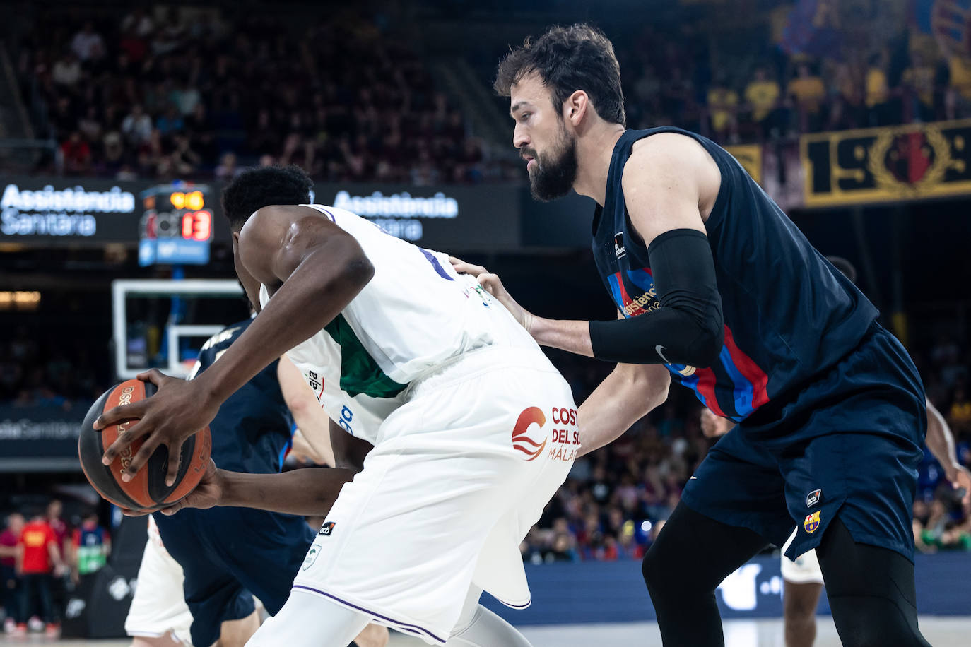 El primer encuentro de semifinales entre Barça y Unicaja, en imágenes