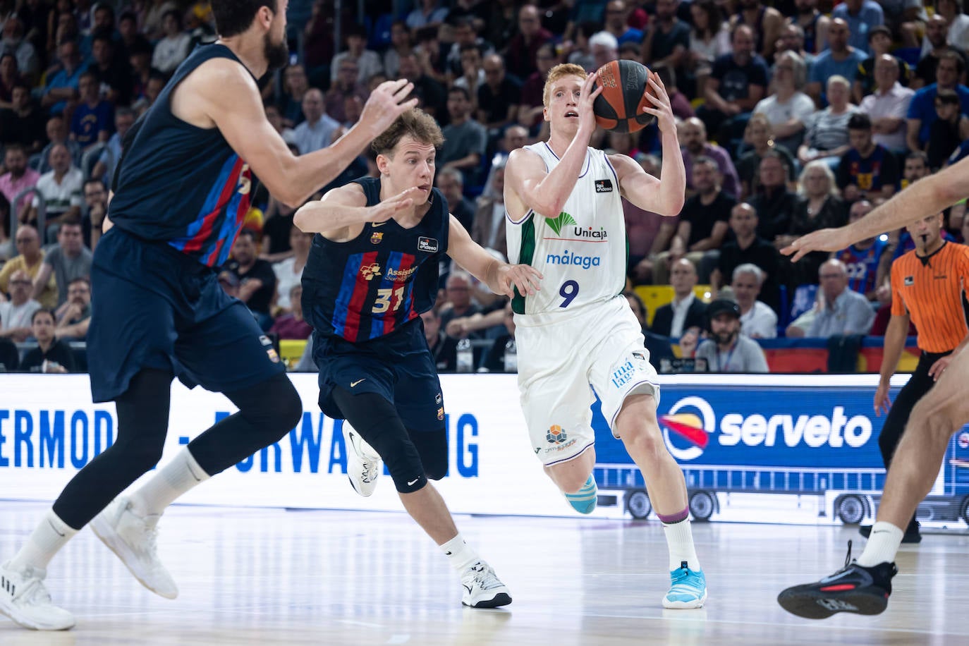 El primer encuentro de semifinales entre Barça y Unicaja, en imágenes