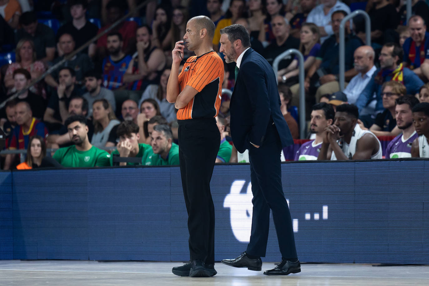 El primer encuentro de semifinales entre Barça y Unicaja, en imágenes