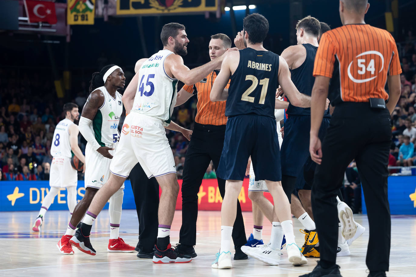 El primer encuentro de semifinales entre Barça y Unicaja, en imágenes