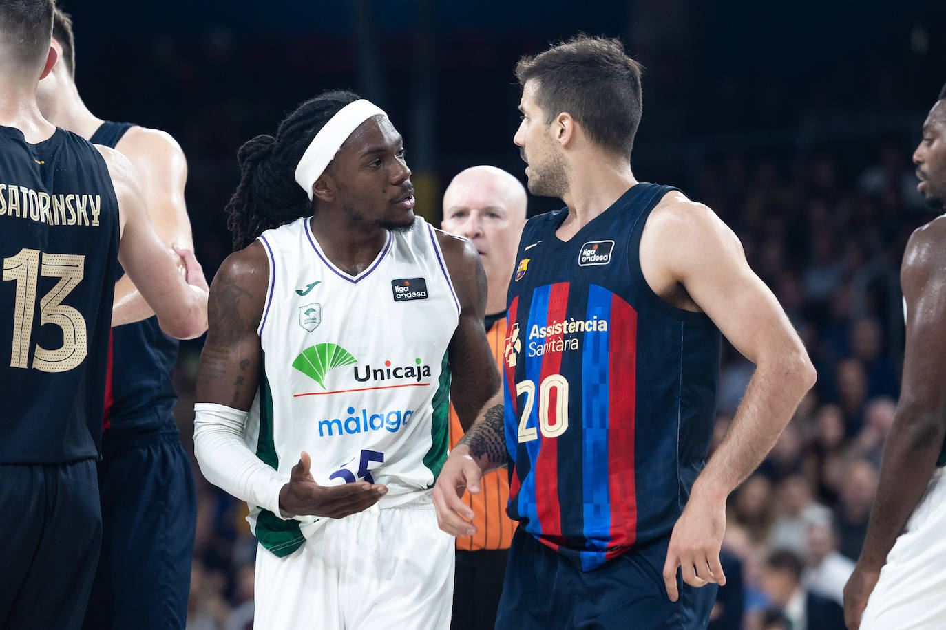 El primer encuentro de semifinales entre Barça y Unicaja, en imágenes