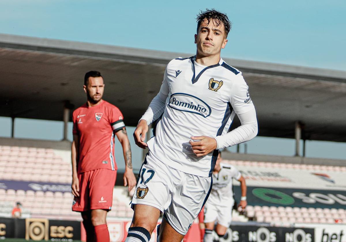 Iván Jaime celebra uno de sus goles con el Famalicao, donde cumple su tercera temporada.