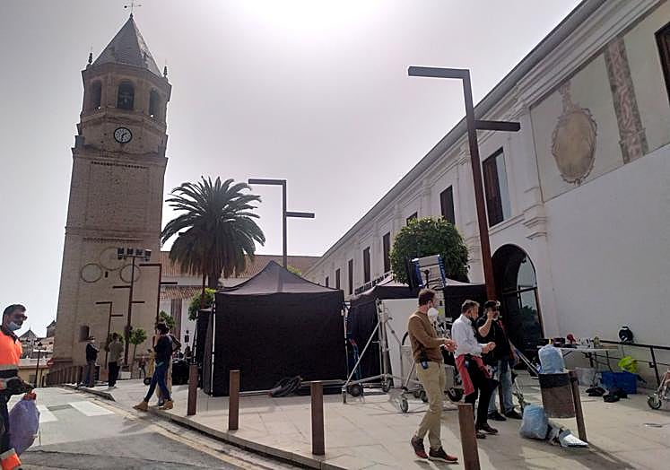 Rodaje de la serie 'Toy boy' en Vélez-Málaga