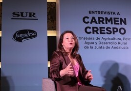 La consejera de Agricultura, Carmen Crespo, protagonista de una entrevista con el director de SUR, Manolo Castillo.