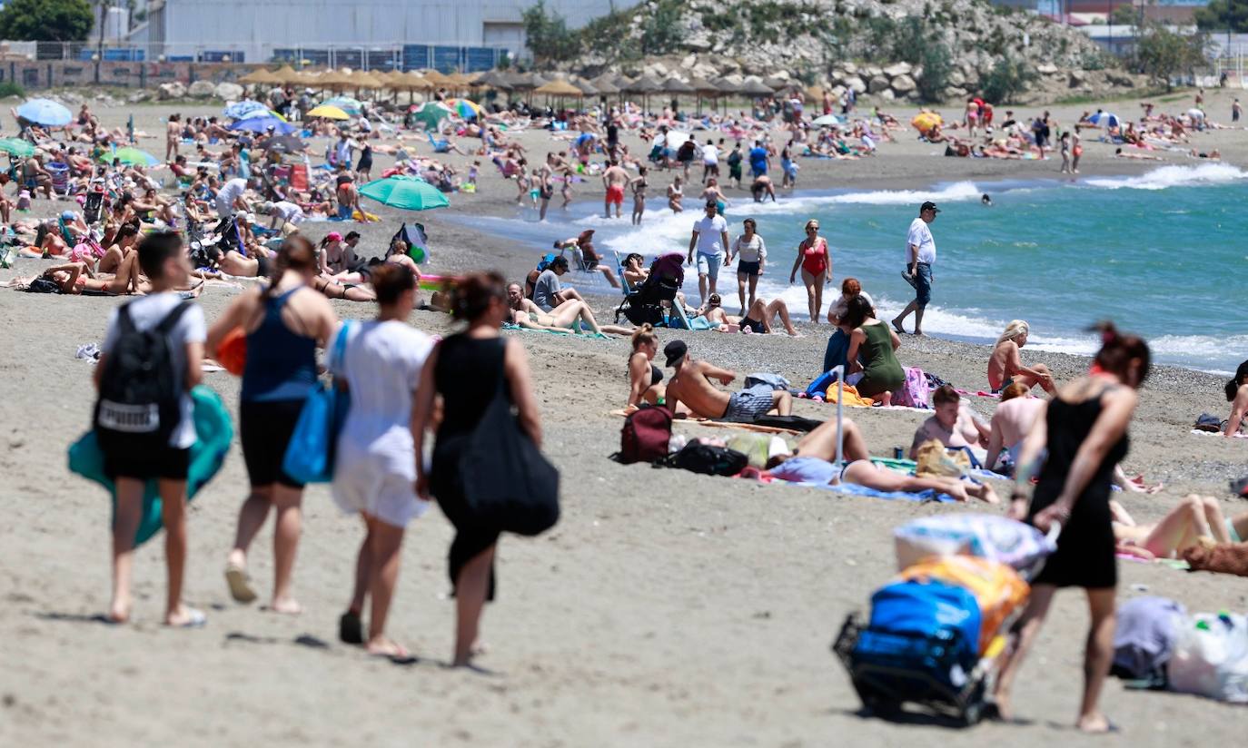 Málaga vive este sábado su primer gran día de verano anticipado