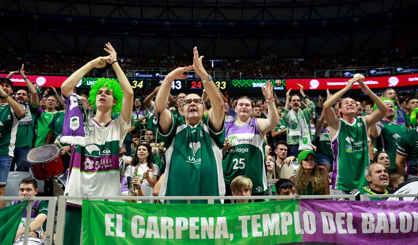 El tercer partido de la serie Unicaja-Barça, en imágenes