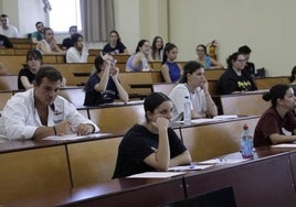 Examen de selectividad del año pasado, en una imagen de archivo.