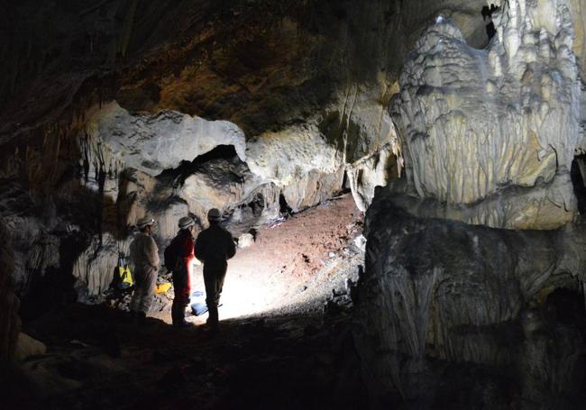 Interior de la Cueva de Ardales.