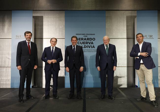 Antonio González, Javier González de Lara, Gerardo Cuerva, Manuel Azuaga y Javier Recio.