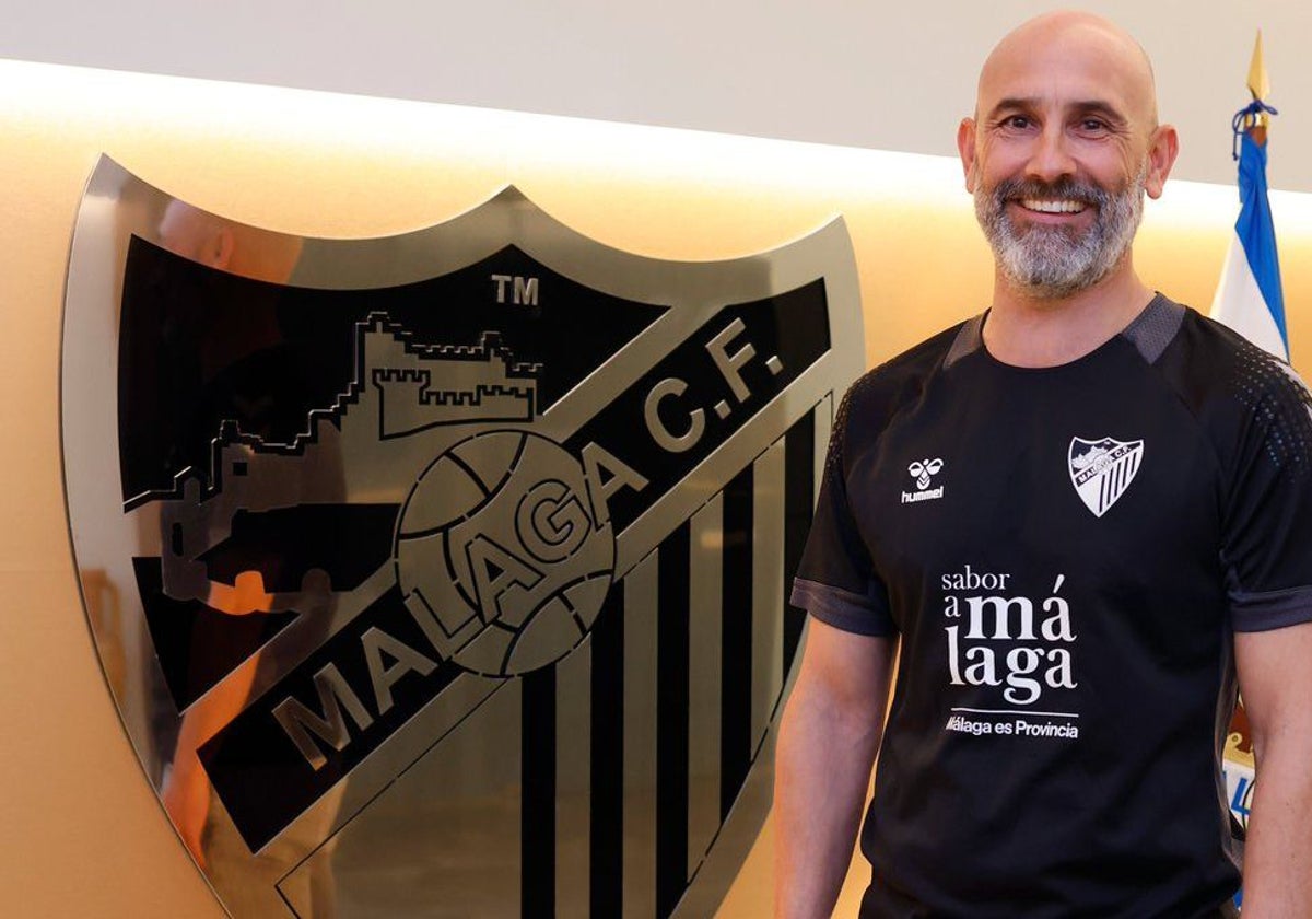 José Mascarós, en su presentación con el Málaga.