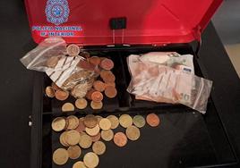Material intervenido por la Policía Nacional.