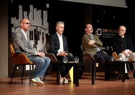 Antonio Javier López, José Luis Pérez Pont, Jesús Navarro y Orlando Britto, en la charla.