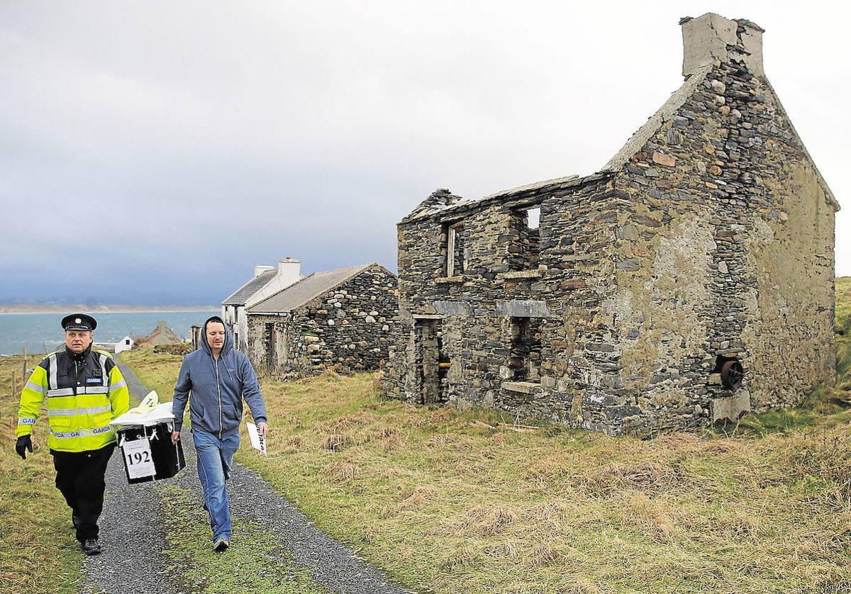 Una casa abandonada en la isla de Inishbofin