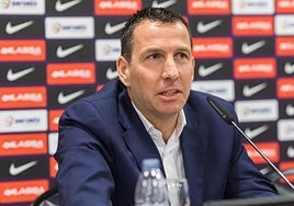 Nacho Rodríguez, durante su etapa en el Barcelona.