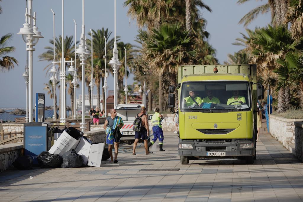 Las playas de Málaga tras la actuación de Limasam