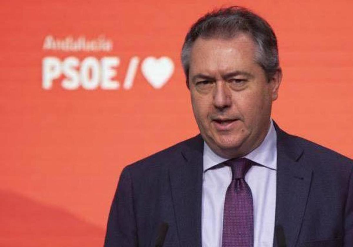 El secretario general del PSOE-A, Juan Espadas