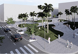 Infografía de la nueva plaza que se construirá en la zona de Fuentenueva.