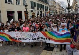La manifestación en Málaga del Orgullo, en imágenes