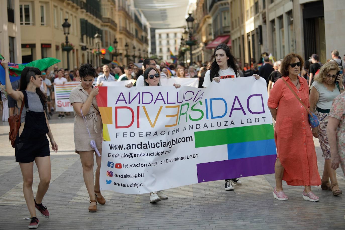 La manifestación en Málaga del Orgullo, en imágenes