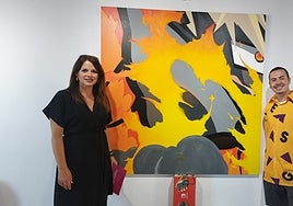 Acto de presentación de la exposición en La Cala del Moral.