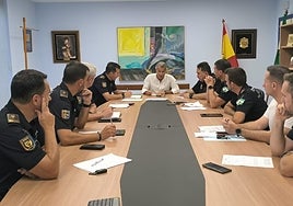 Reunión de seguridad.