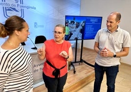 La alcaldesa y los concejales durante la presentación del Plan de Obras.