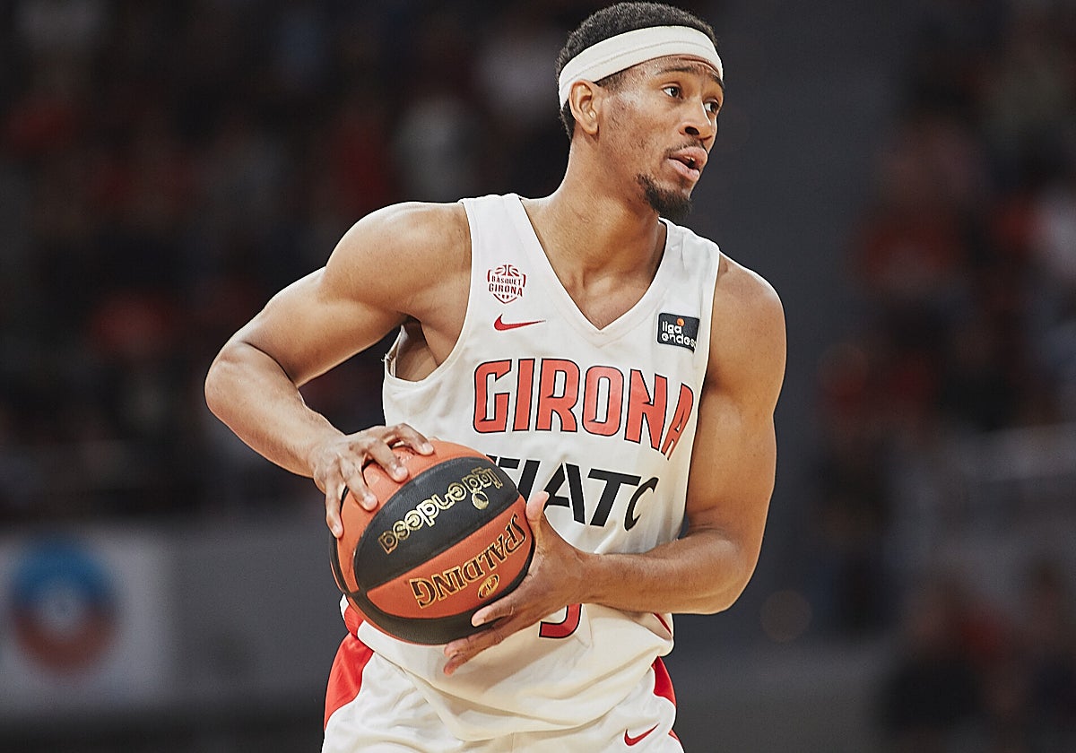 Kameron Taylor, durante un partido de esta temporada con el Girona.