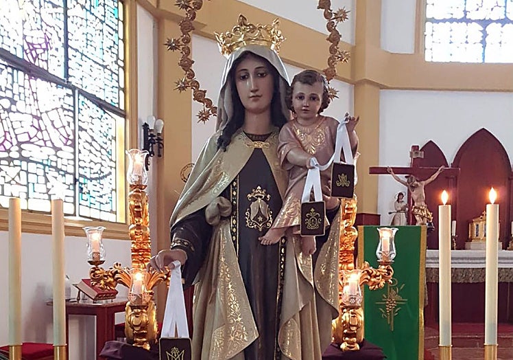 Virgen del Carmen de la Colonia de Santa Inés.