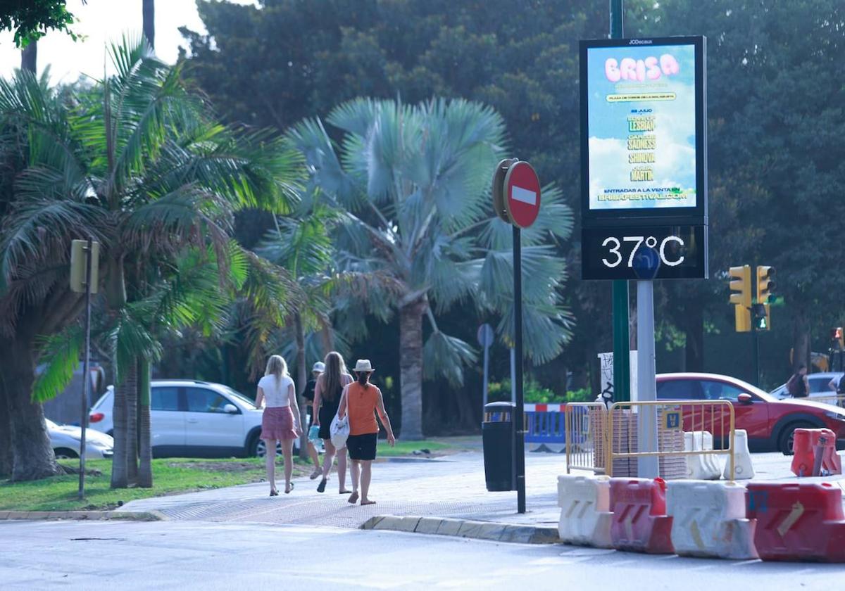 Málaga registró este miércoles unas temperaturas excepcionalmente altas.