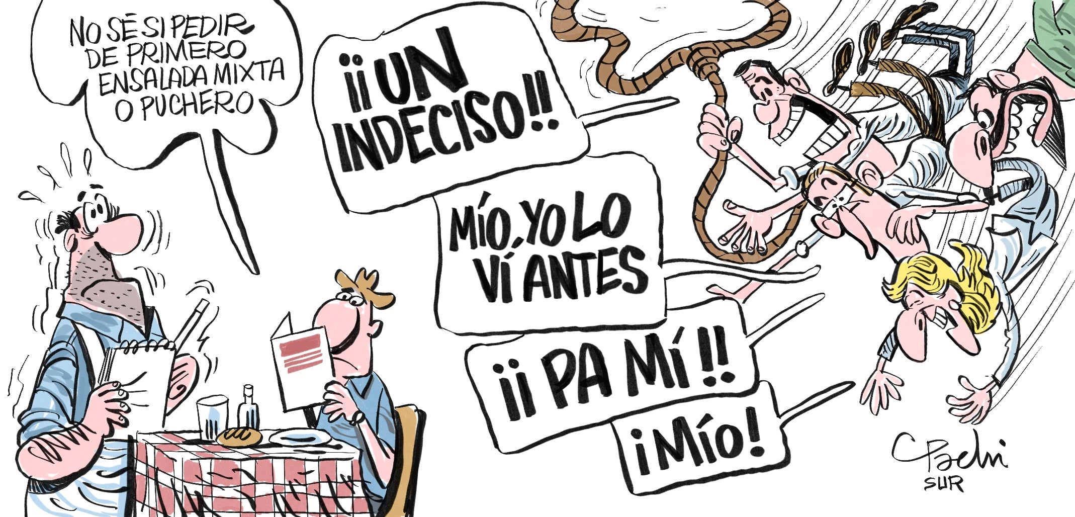 El mes de julio en las viñeta de Idígoras y Pachi