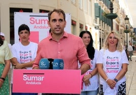 Toni Valero hace balance de la campaña, en la calle Larios.