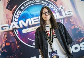 Luna del Alba en el Palacio de Ferias de Málaga, durante la última jornada de Gamepolis