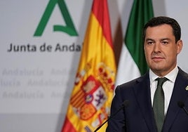 El líder del PP andaluz y presidente de la Junta, Juanma Moreno.