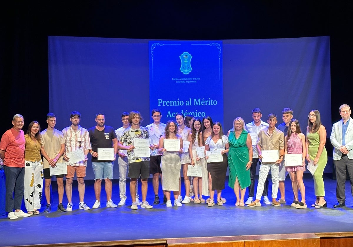 Acto de entrega de los premios en el Centro Cultural Villa de Nerja.