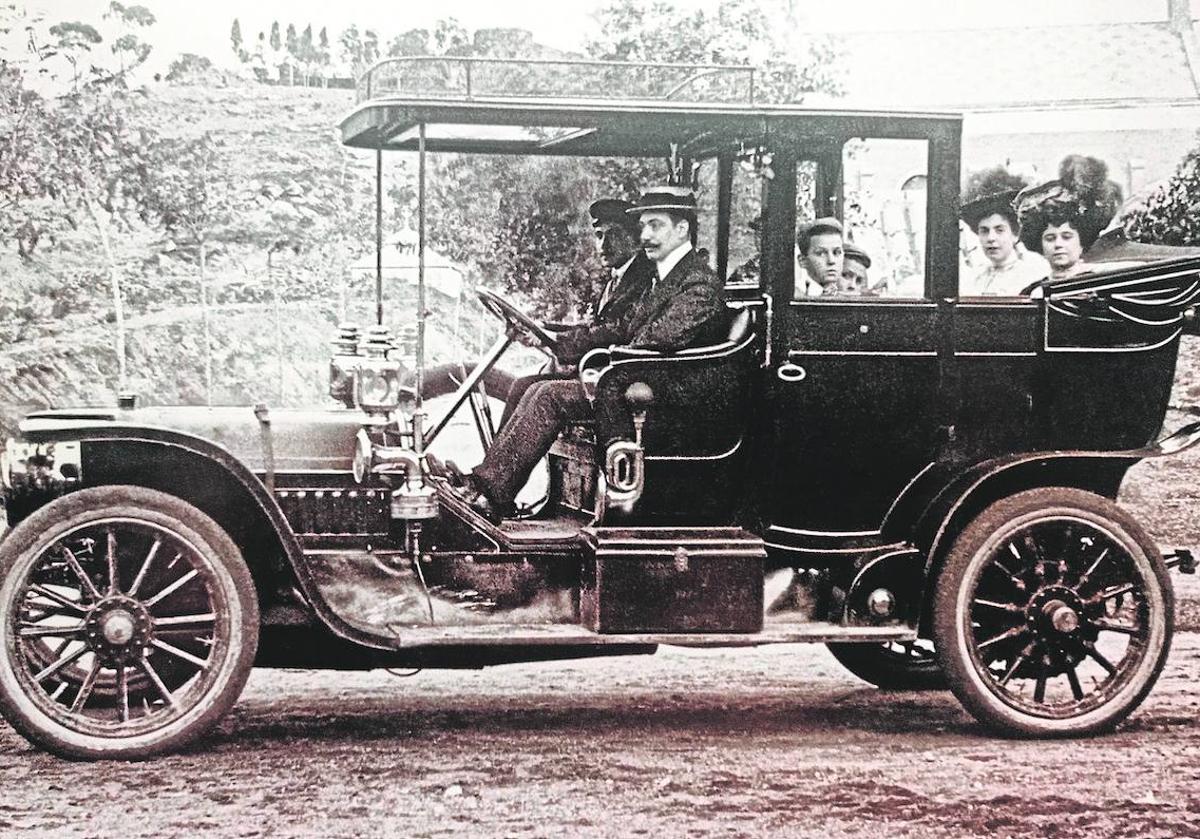 La foto de este Panhard se realizó en el Limonar en 1908.