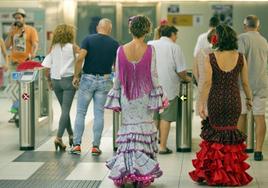 El metro amplía sus horarios y mejora sus intervalos de paso durante la Feria de Málaga