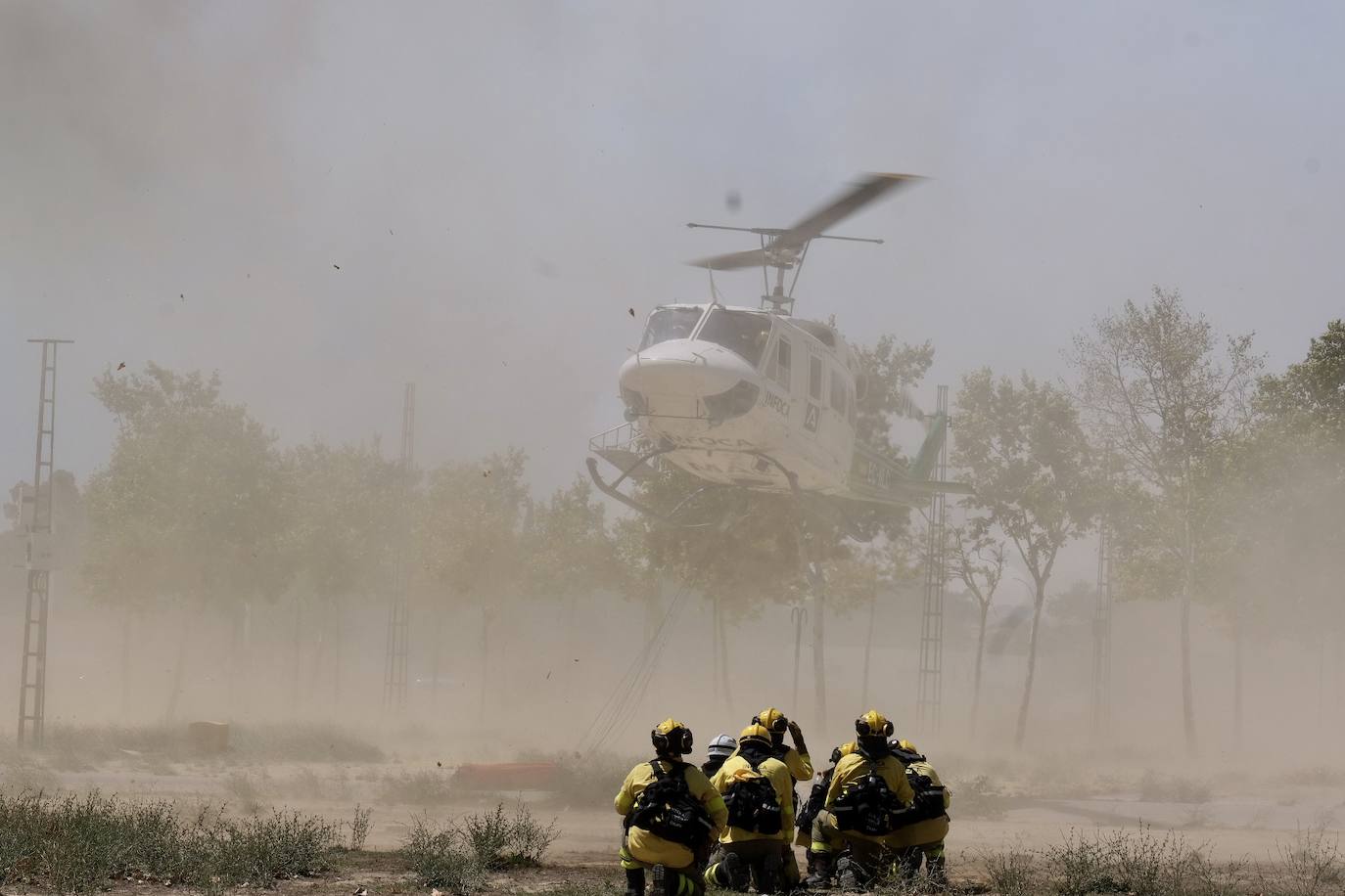 Activado el nivel 1 de alerta por un incendio forestal en Cádiz