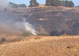 Extinguido el incendio forestal en Pizarra