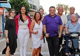 El concejal con representantes implicados en este proyecto.