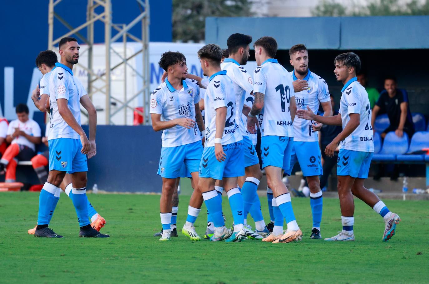 El Málaga-San Fernando de pretemporada, en imágenes