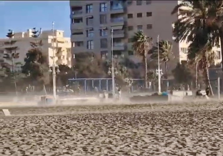 Minigalerna provocada por el cambio de viento en La Misericordia.