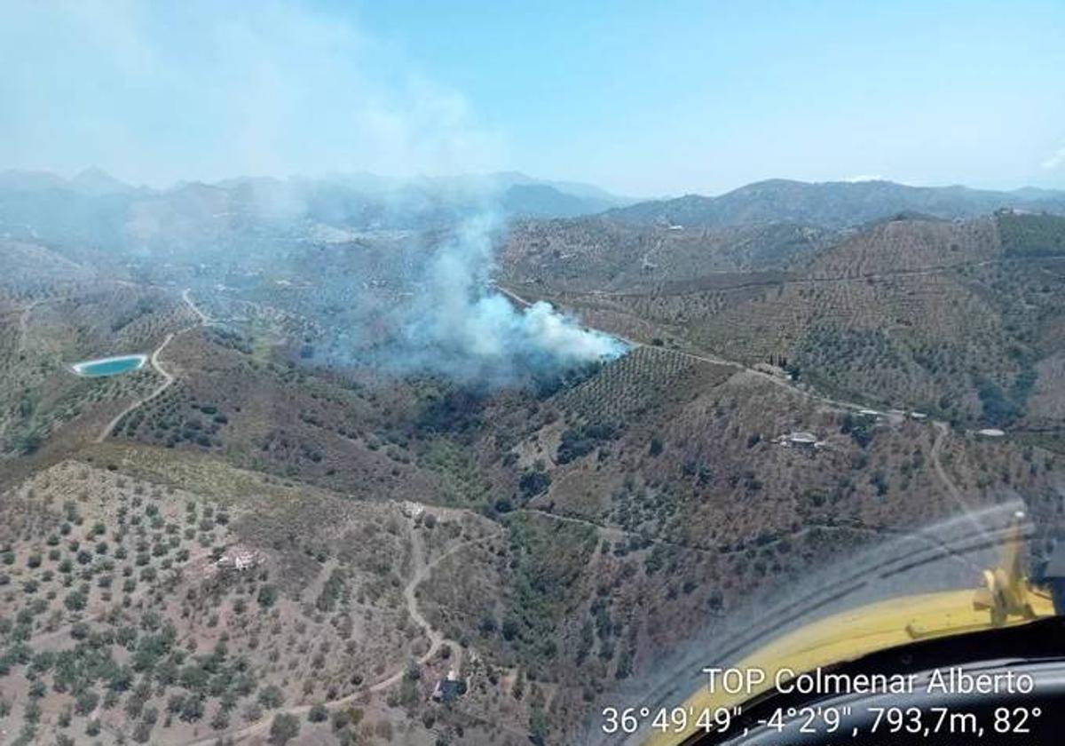 Estabilizado el incendio forestal declarado este domingo en Arenas