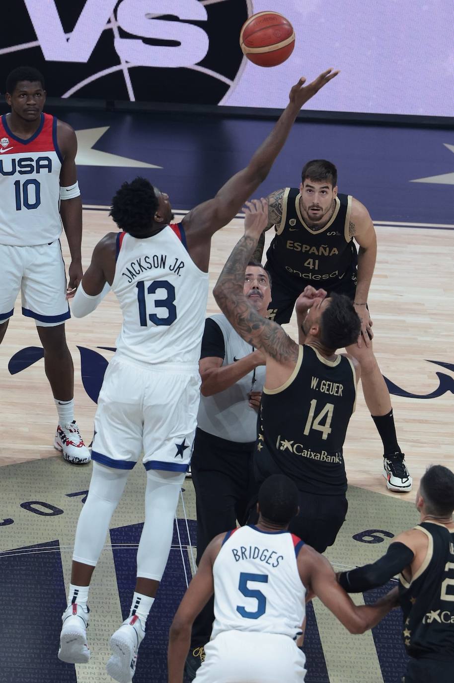 El España-Estados Unidos disputado en el Carpena, en imágenes