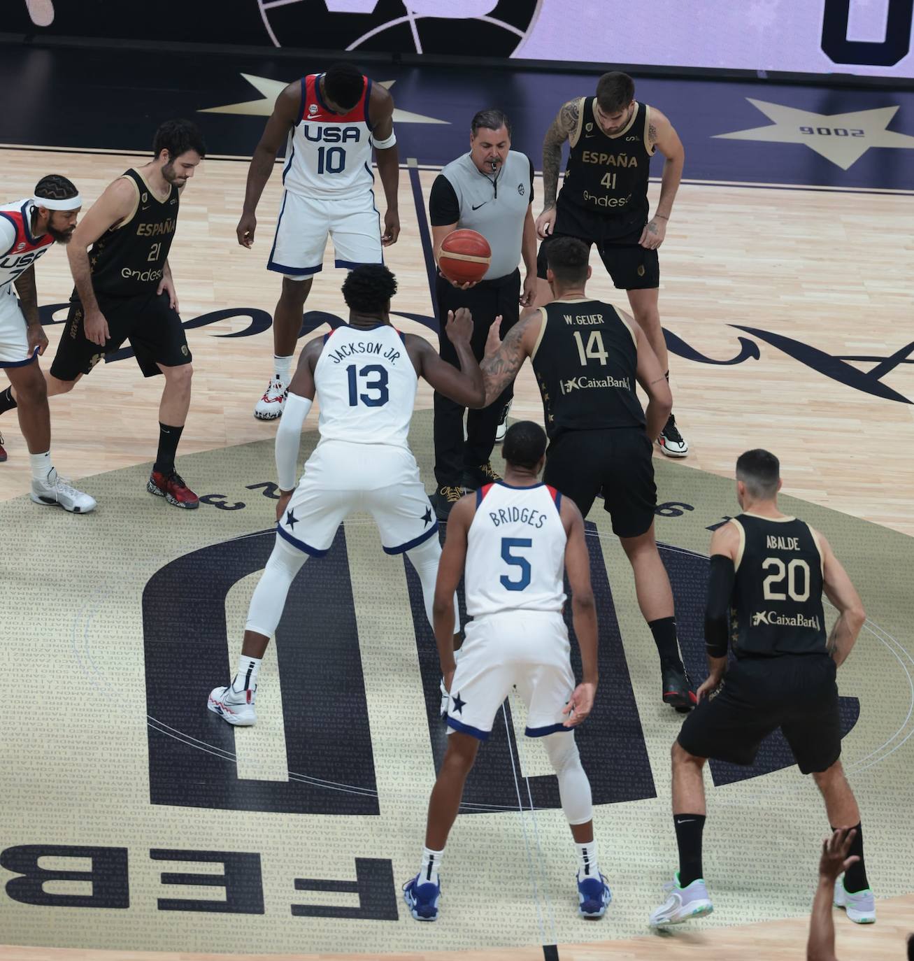 El España-Estados Unidos disputado en el Carpena, en imágenes