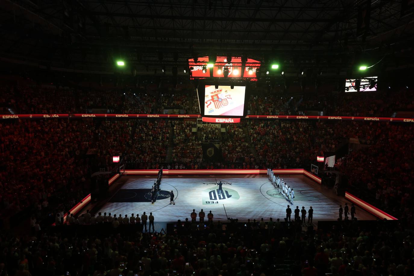 El España-Estados Unidos disputado en el Carpena, en imágenes