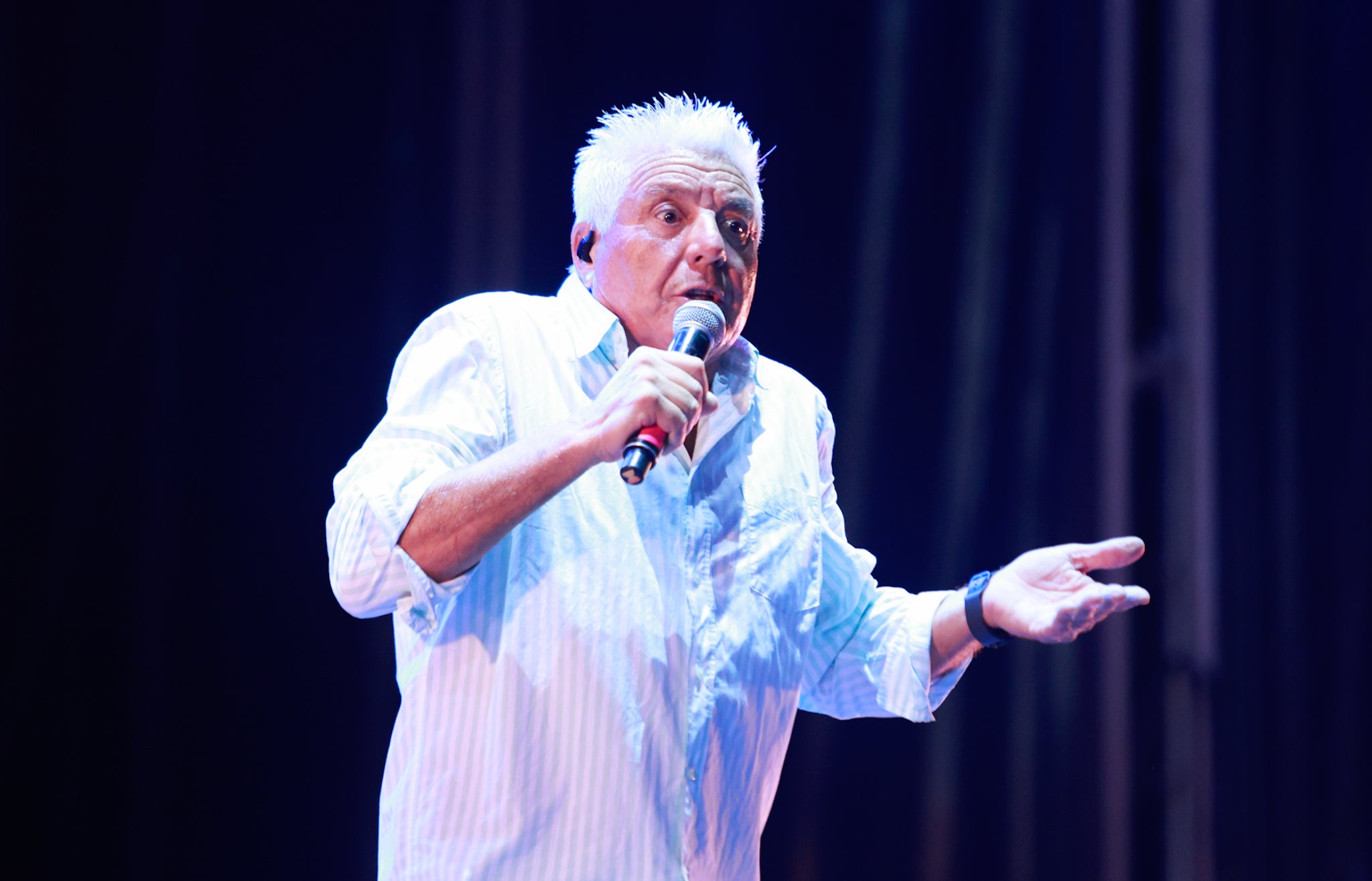 El humorista Justo Gómez, en el Auditorio municipal.