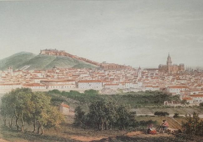 Vista general de Málaga desde el convento de la Trinidad