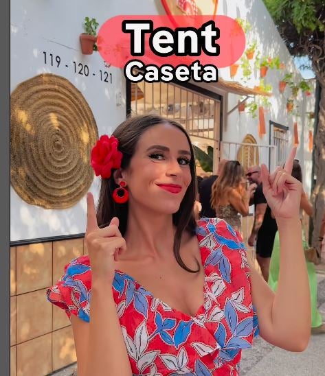 La Feria de Málaga, para guiris: el vídeo viral de María Speaks English